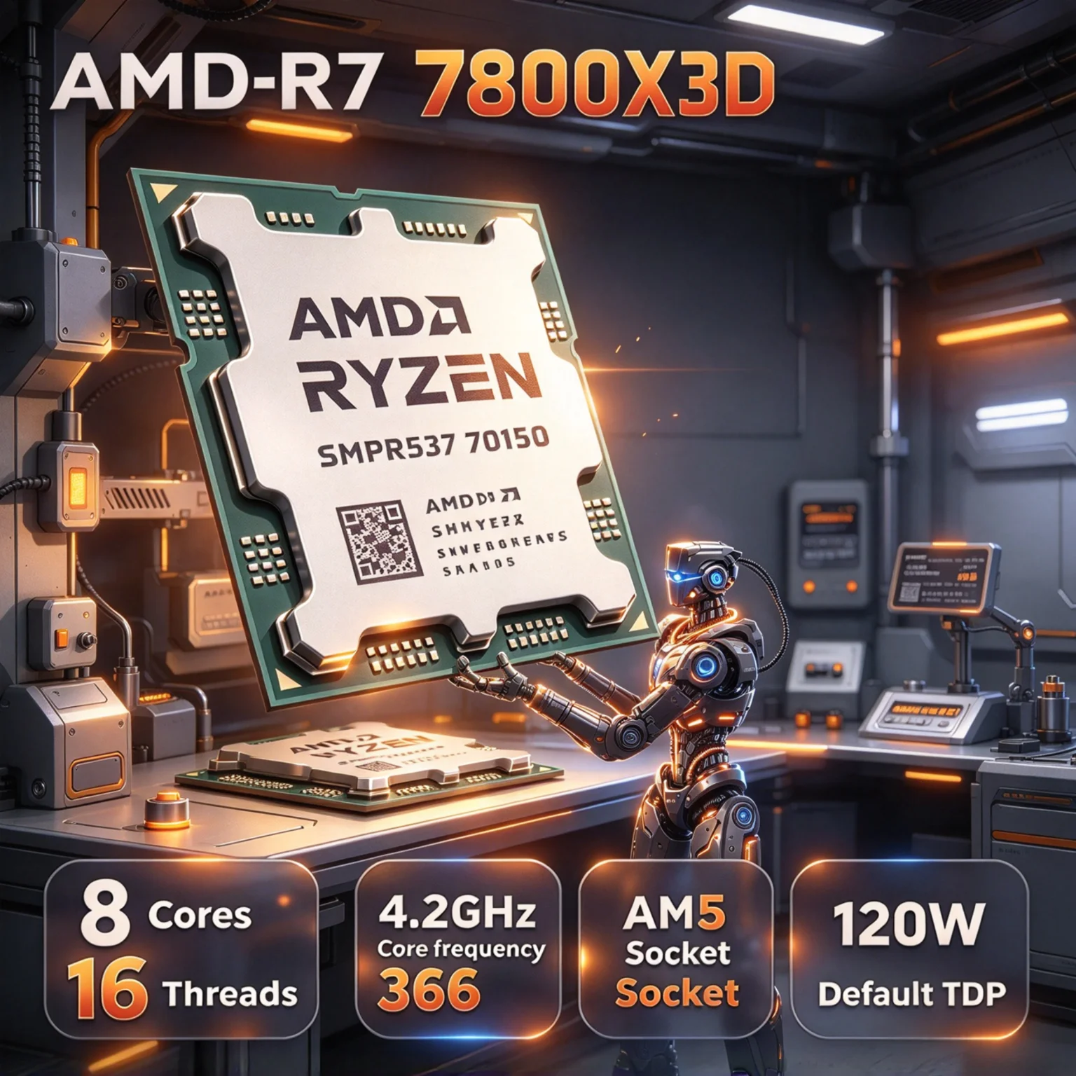 Amd Cpu Ryzen 7 - NEW AMD Ryzen 7 7800X3D X3D