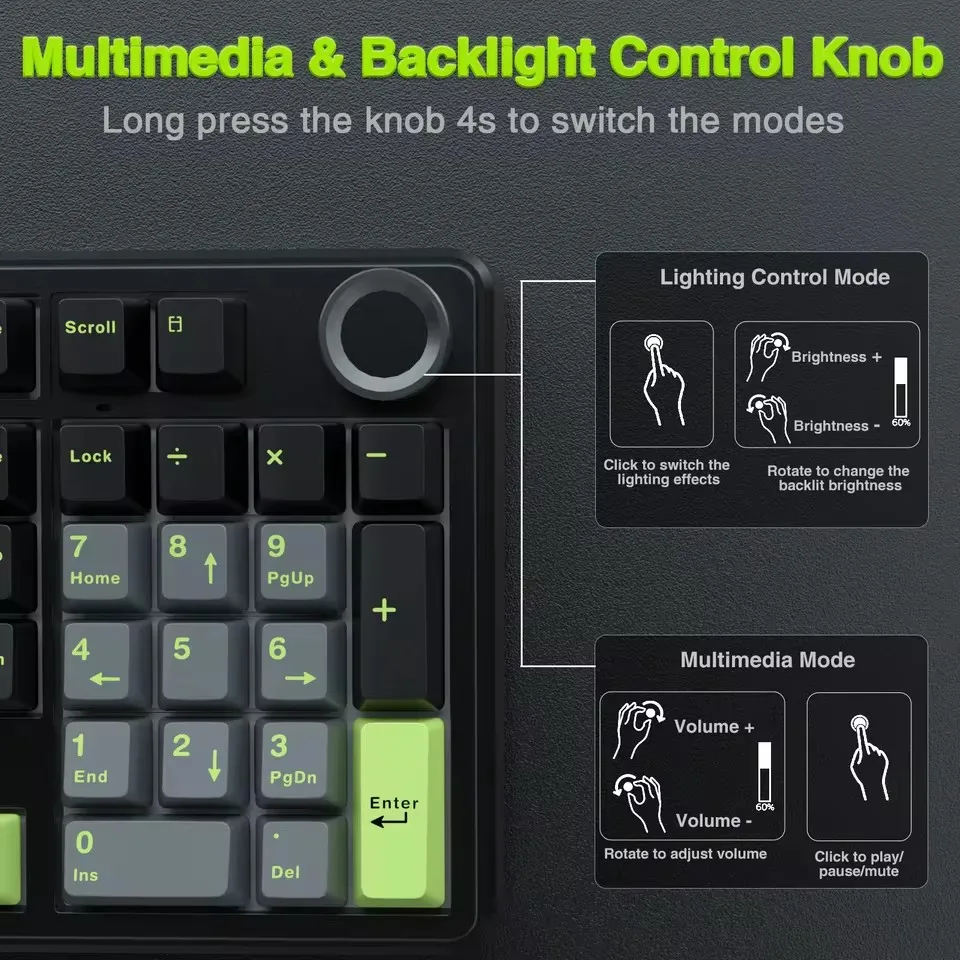 AULA F99PRO Gaming Mechanical  - огляд і ціна Gaming Keyboard Hot Swappable