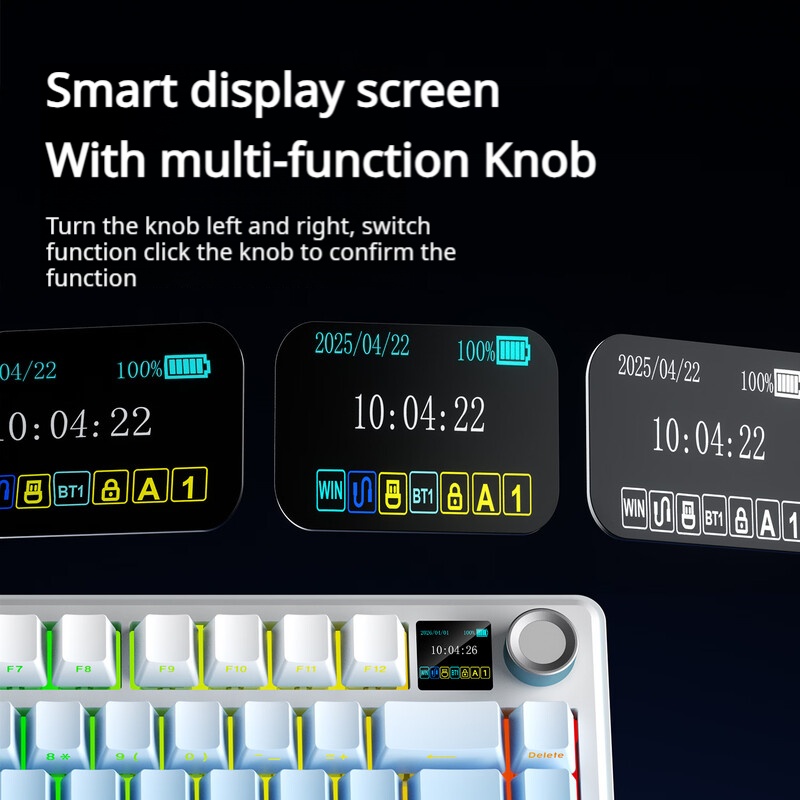 AULA F75 MAX 75% Tri-Mode Mech - огляд і ціна Gaming Keyboard Hot Swappable