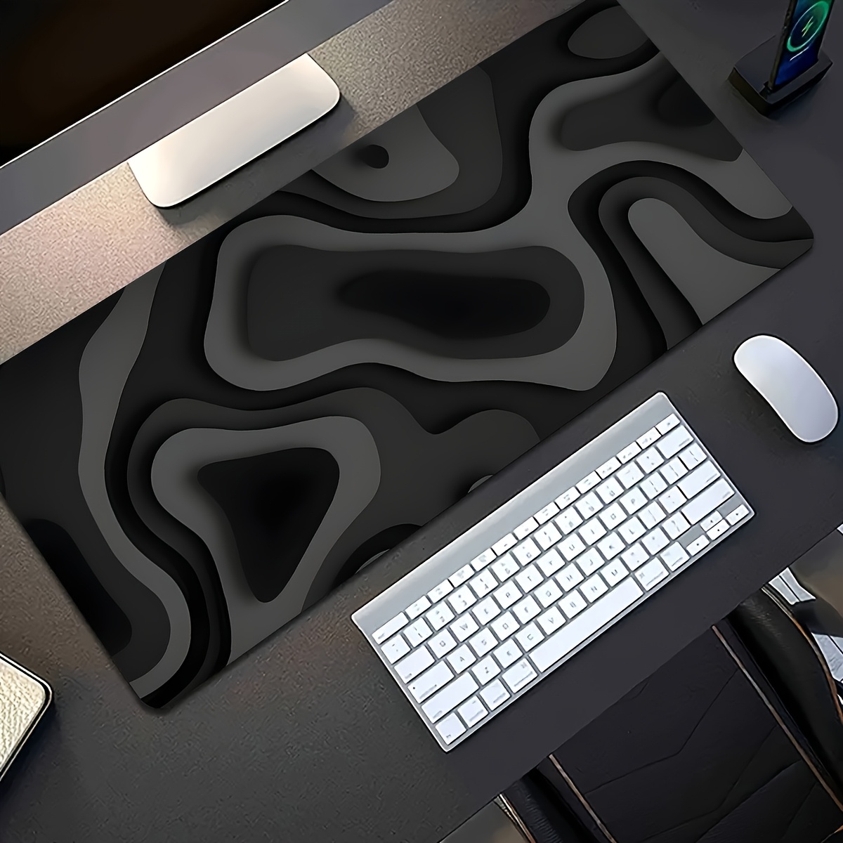 Black Gray Swirl Design Large  - огляд і ціна Gaming Keyboard High Ground