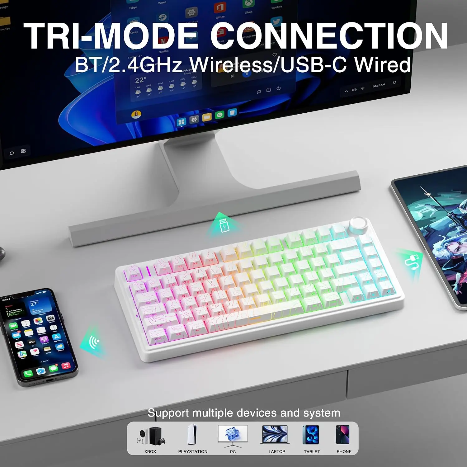 AULA F75 HE Magnetic Keyboard  - огляд і ціна Gaming Keyboard No Rgb
