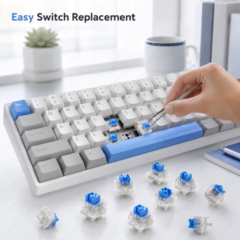 DT21 100Pcs DIY Mechanical Key - огляд і ціна Keyboard Gaming Blue Switch